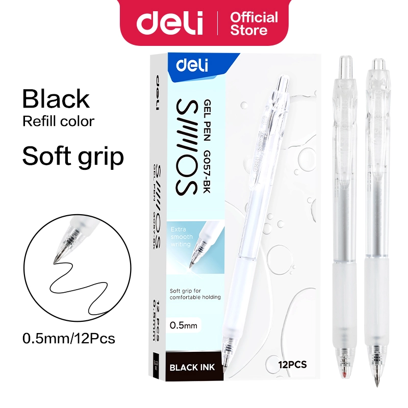 deli eg057 bk gel pen1