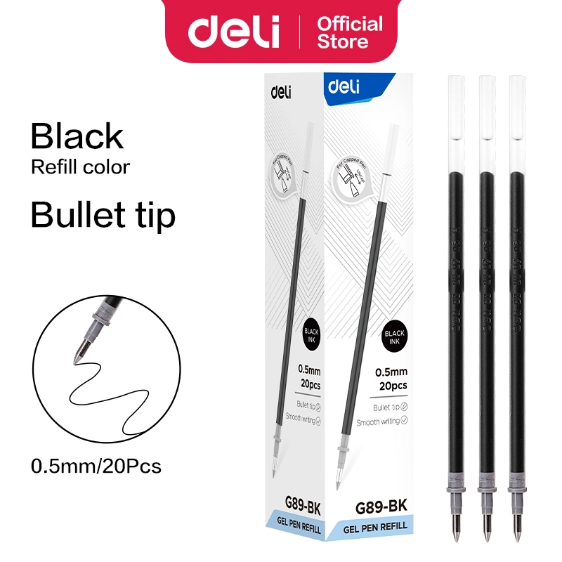 Deli-EG89-BK Gel Pen Refill