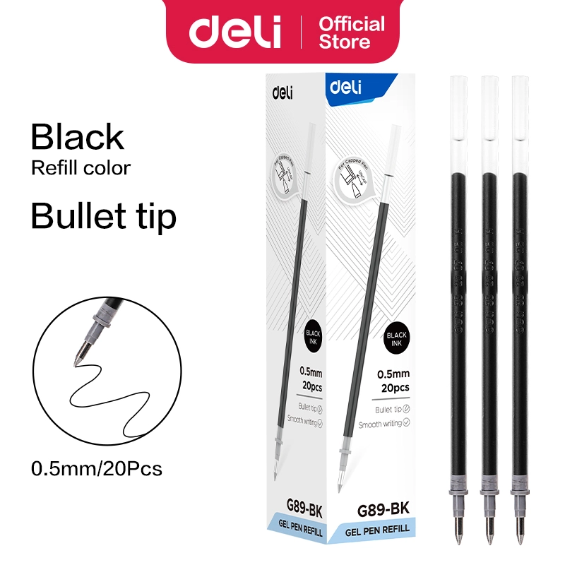 deli eg89 bk gel pen refill1