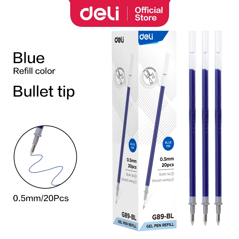 deli eg89 bl gel pen refill1