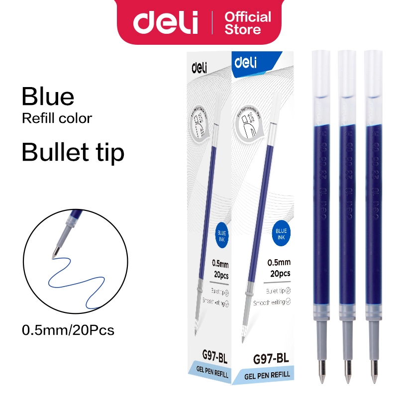 deli eg97 bl gel pen refill1