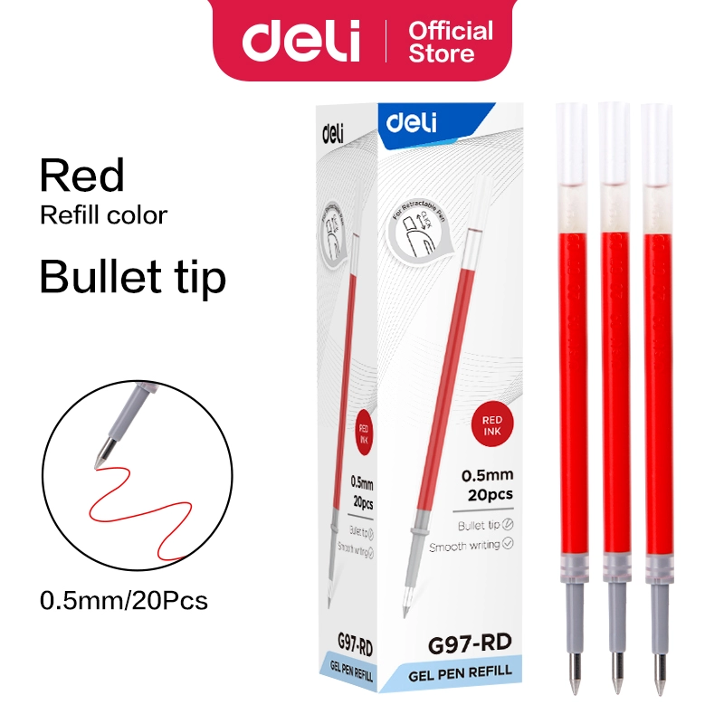 Deli-EG97-RD Gel Pen Refill