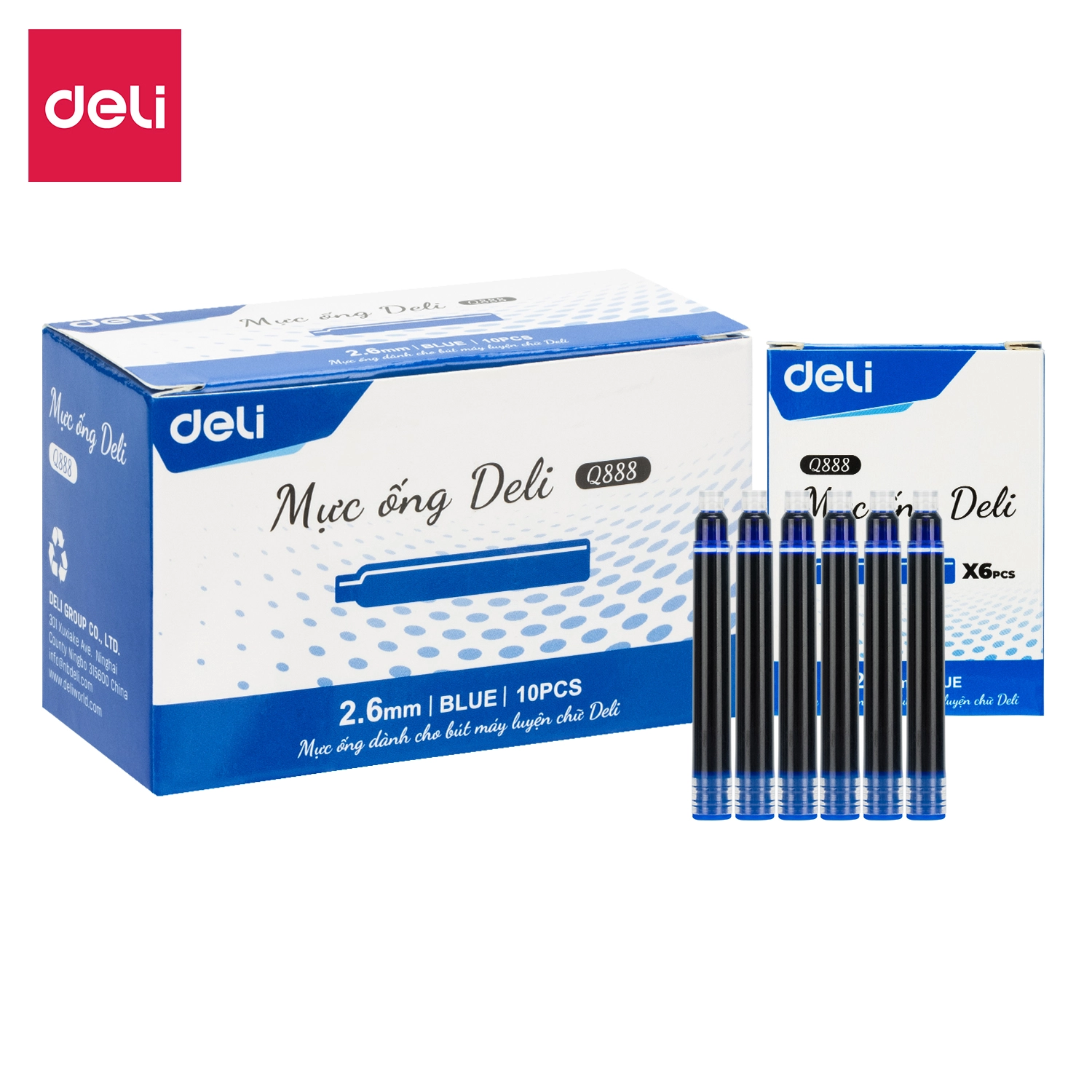 deli cq888 fountain pen ink sac1