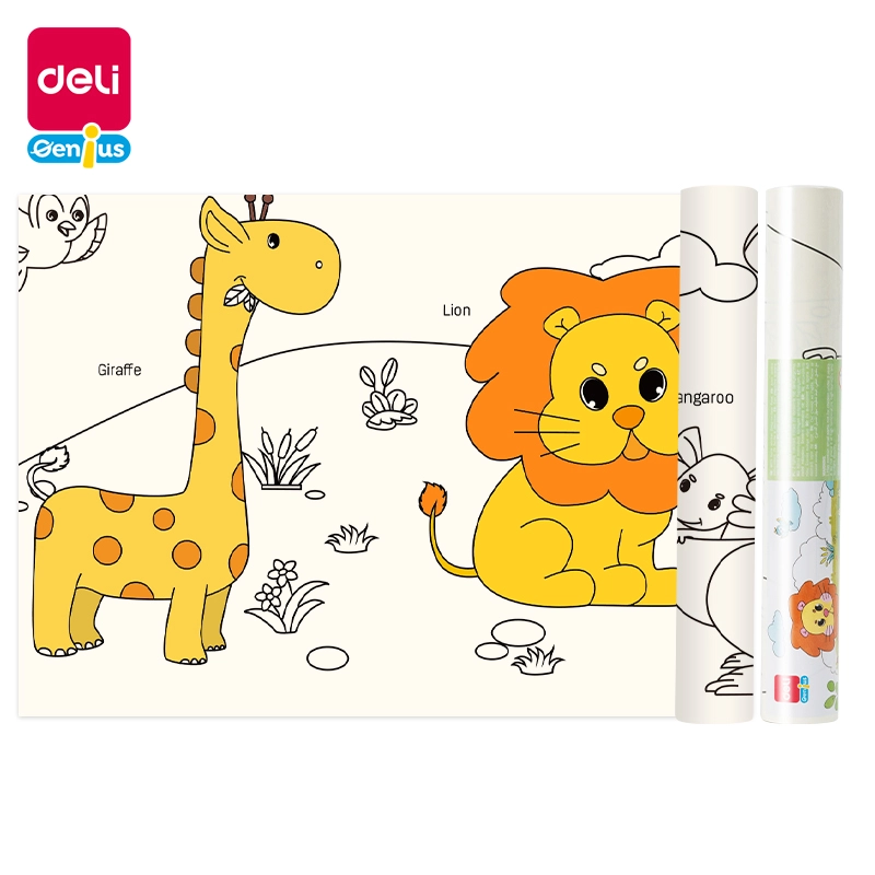 Deli-EH758 Drawing Roll - Animal