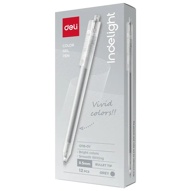 Deli-EG118-GY Color Gel Pen