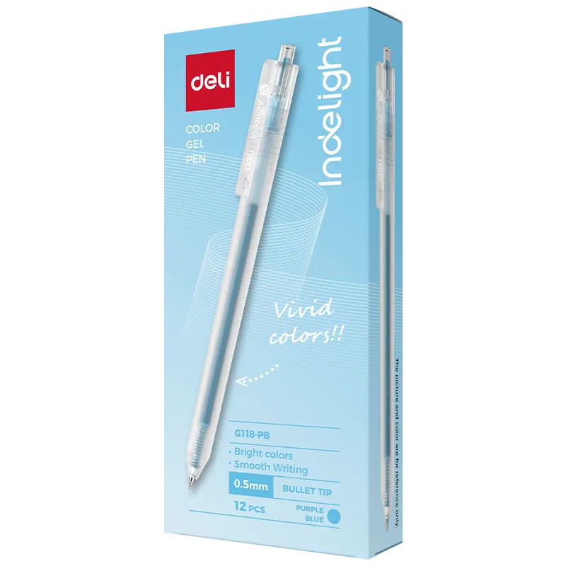 Deli-EG118-PB Color Gel Pen