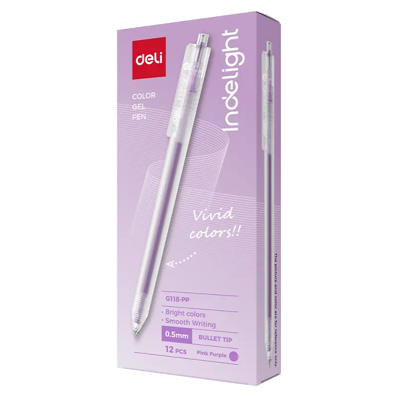 Deli-EG118-PP Color Gel Pen