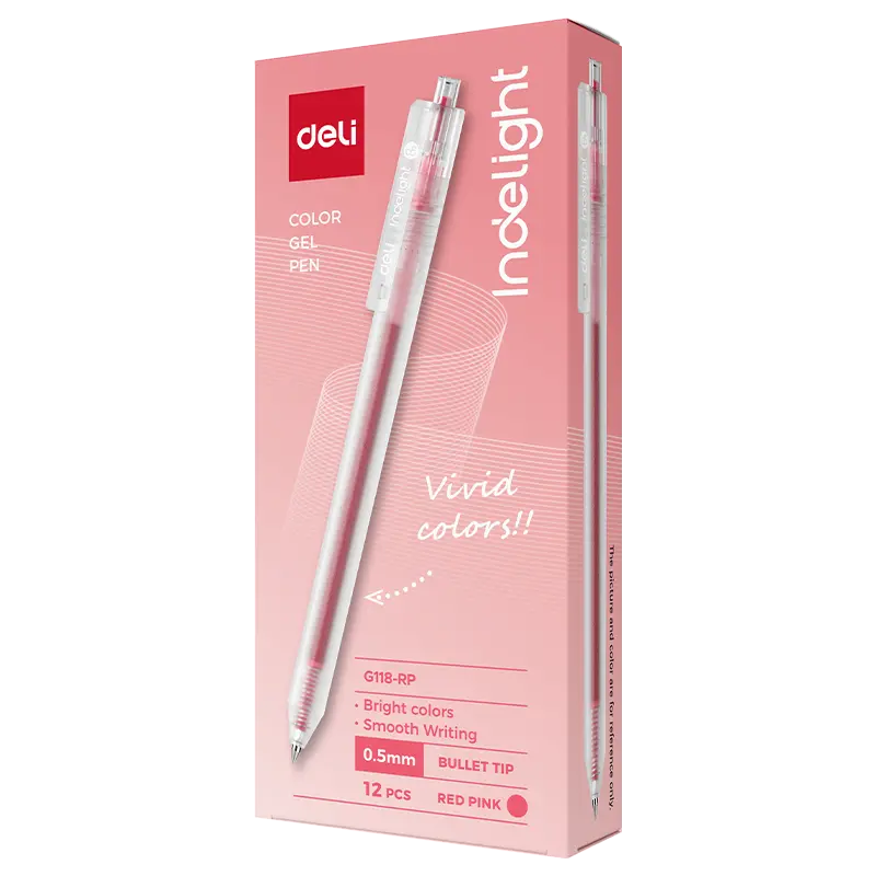 Deli-EG118-RP Color Gel Pen