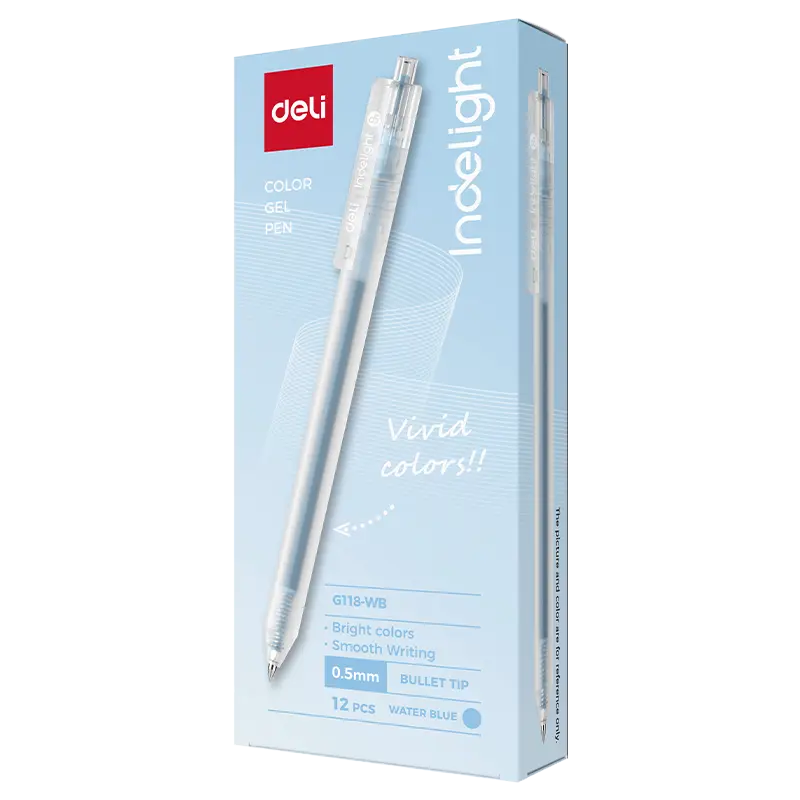 Deli-EG118-WB Color Gel Pen