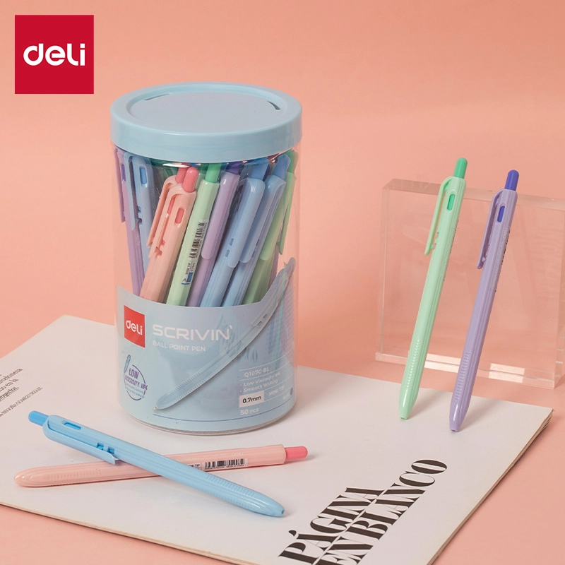 Deli-EQ107C-BL Ballpoint Pen